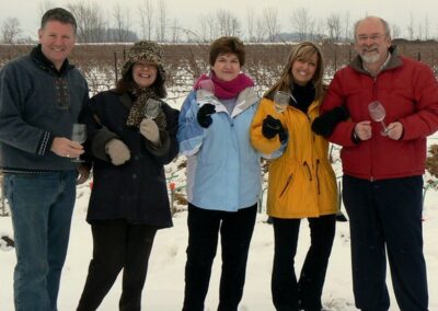 Richmond Hill staff toast to the new Southbrook location in Niagara-on-the-lake