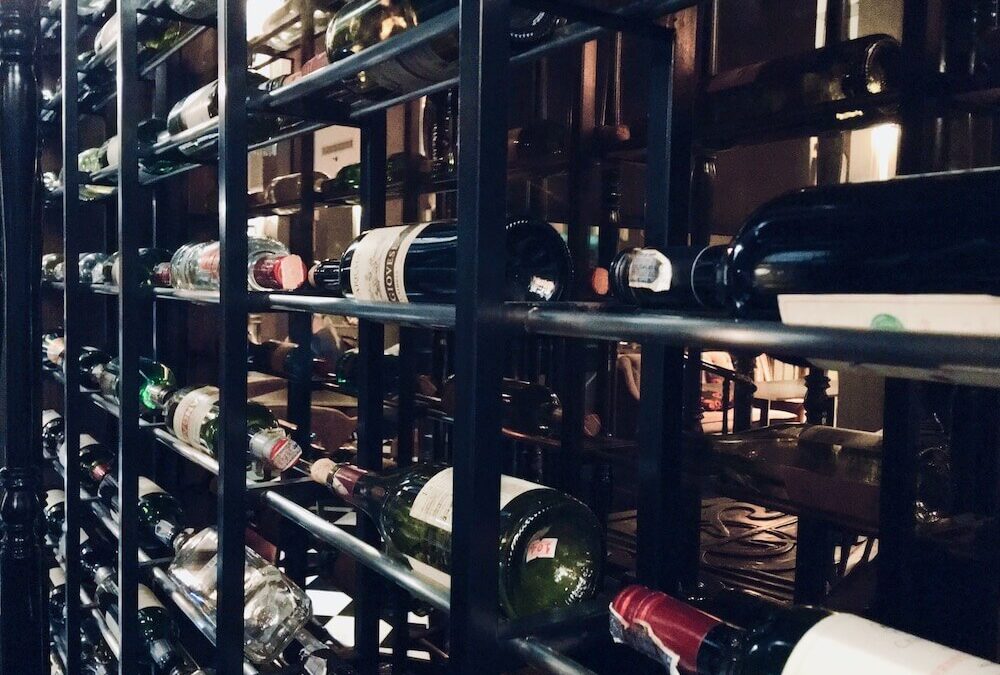 Picture of the inside of a wine cellar